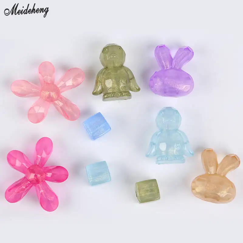 Акриловые летние бусины для изготовления ювелирных изделий девочек аксессуары