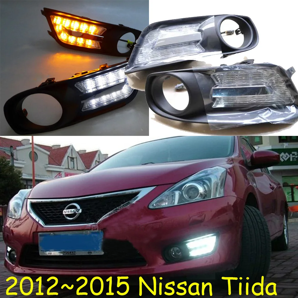 2011 ~ 2015 Tiida дневной свет Бесплатная доставка! Светодиодный противотуманные