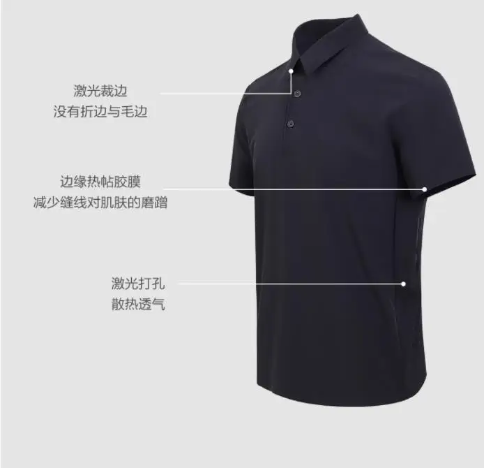 Xiaomi mijia Повседневная влагопоглощающая быстросохнущая рубашка Поло мужская рубашка Футболка тонкая модная с коротким рукавом умный дом