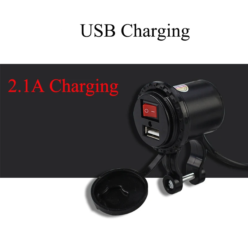 12 В USB розетка для мотоцикла с выключателем|Зажигалка| |