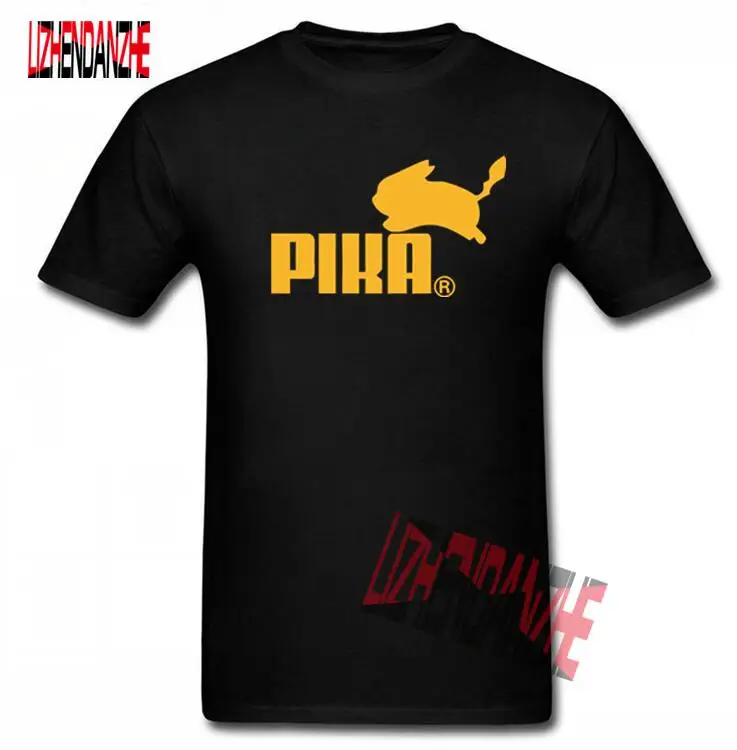 Новые летние Футболка с покемонами аниме Pika Для мужчин футболки Пикачу для