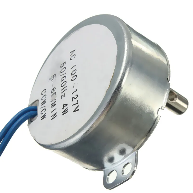 Синхронный двигатель синхронный 50/60 Гц переменного тока 100~ 127V 4 Вт 5/6 об/мин CCW/CW
