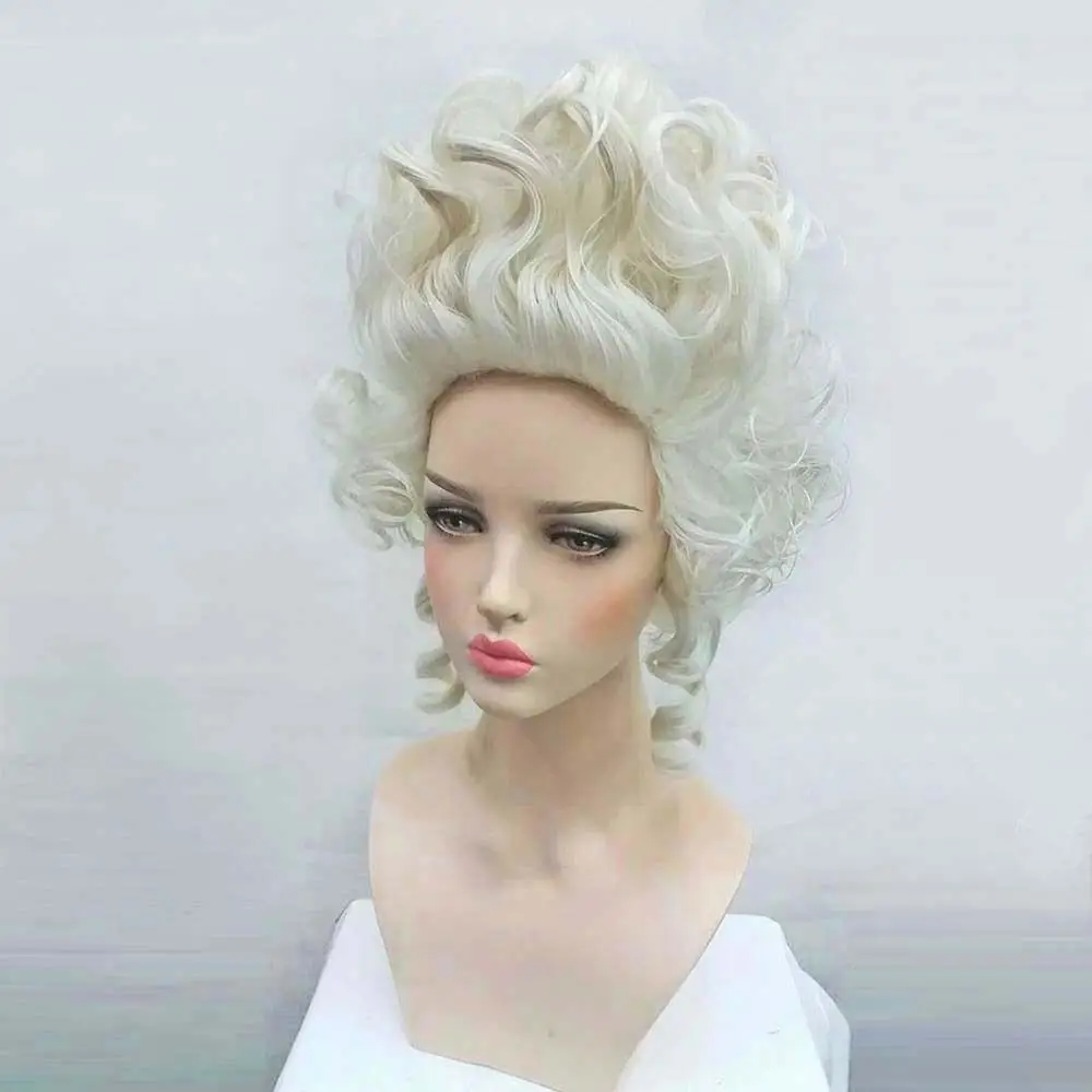 

Marie Antoinette Wigs Princess Medium Curly Hair Cosplay Wig + Wig Cap