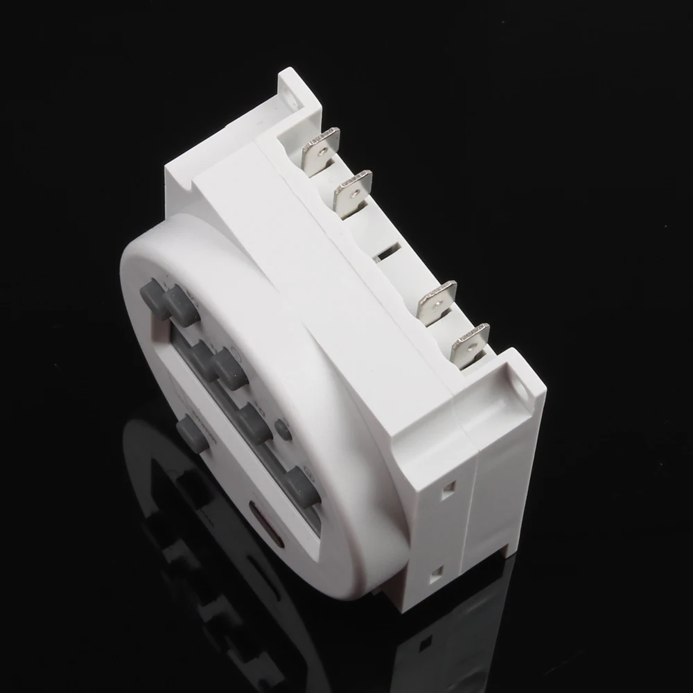 Без блокировки CN101A AC DC 12 В круглый цифровой ЖК-дисплей таймер питания Еженедельный программируемый электронный реле времени 8A до 16A CN101 еженедельно