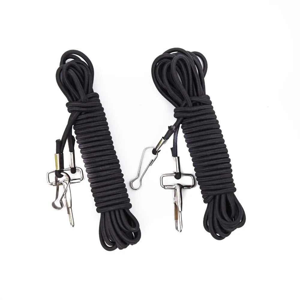 2Pcs 5m Fish Missed Rope Pole Rod Protector Elastic Rubber Line Fishing Tackle Tool | Спорт и развлечения