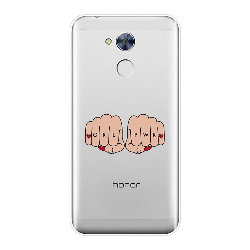 Чехол для телефона Huawei Honor 4X 5A 5X 6 6X Феминистская девушка Power Женская Мягкая