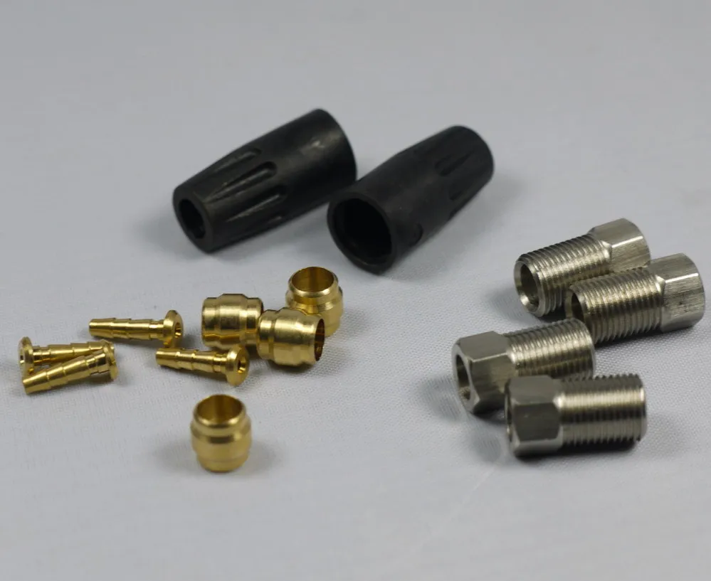 HYDRAULIC DISC BRAKE HOSE FITTING SUIT FOR ELIXIR 1 3 BARB OLIVE ETC FREE SHIPPPING | Спорт и развлечения