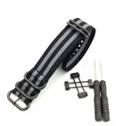 Для НАТО длинный для Suunto Core нейлоновый ремешок комплект с наконечниками адаптеры 24 мм Zulu ремешки нейлоновый смарт-браслет