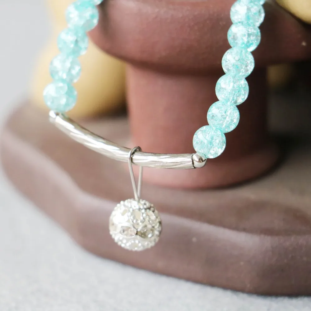 Женский многослойный браслет 6 мм из натурального кристалла|crystal bracelet|bracelet