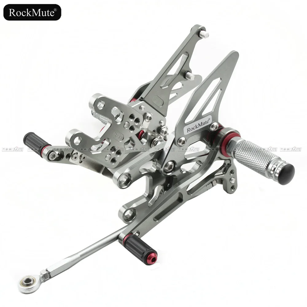 Мотоцикл Rearsets для Kawasaki Ninja ZX 10R ZX10R 2004 2005 CNC регулируемая подножка рычаг