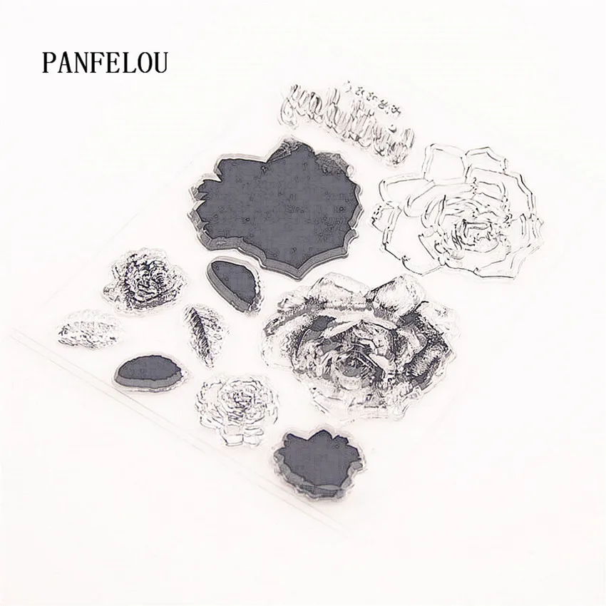 PANFELOU многослойный розовый прозрачный силиконовый штамп/печать для DIY