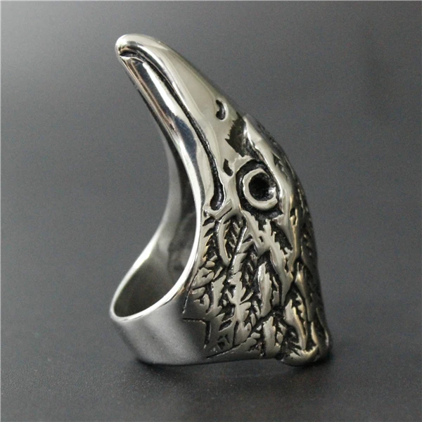 Кольцо с большим орлом в готическом стиле для мужчин и женщин стильное ювелирное