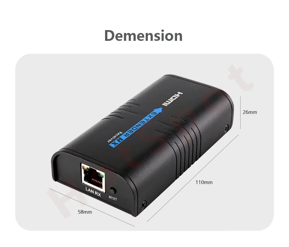 Full HD 1080p HDMI удлинитель ethernet по одному Cat5/5e/6 rj45 HDMI удлинитель по IP/TCP Отправитель или приемник