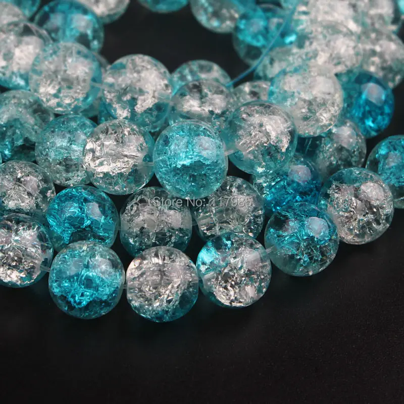 Распродажа 20 шт Принцесса Аква цвет Хрустальные стеклянные бусины 10 мм |
