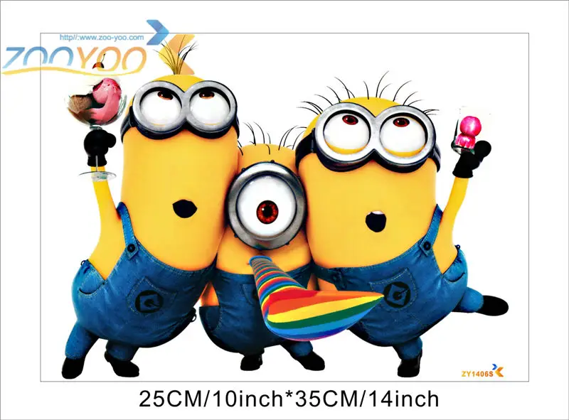 Мультяшные настенные наклейки для детских комнат ZooYoo1406S декоративные adesivo де parede