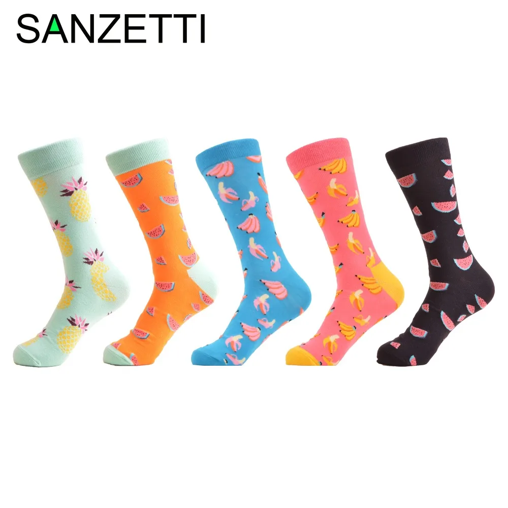 SANZETTI 5 пара/лот классические креативные женские модные носки в горошек