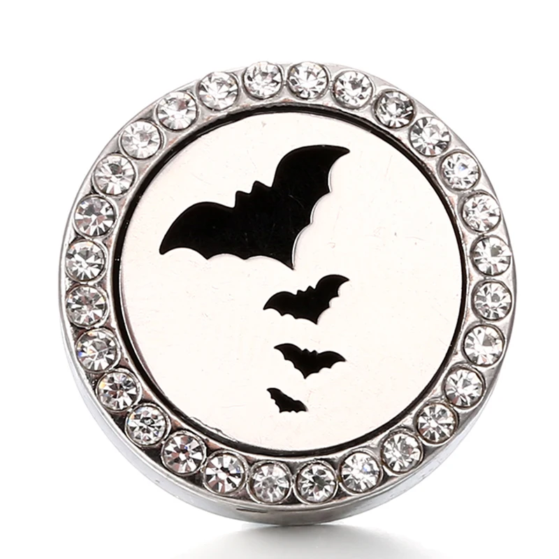 XH8063 Crystal wing cross MOM LOVE Perfume Locket 20mm Magnetic Aromatherapy Essential Oil Diffuser Metal Snap button | Украшения и