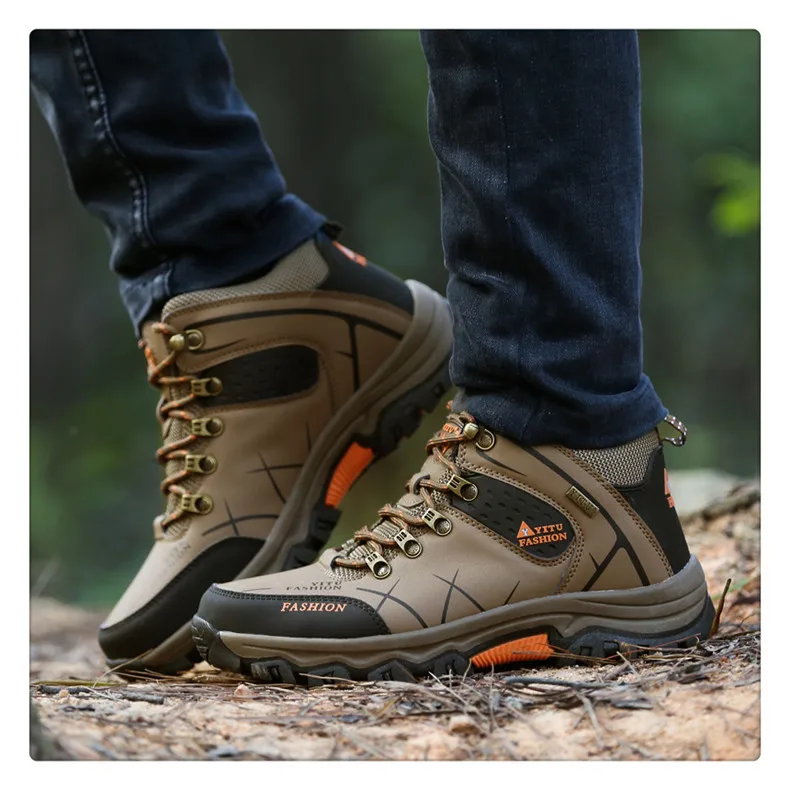 URBANFIND/мужские ботинки размеры 39-47, дизайнерская мужская обувь зимние ботинки водонепроницаемые мужские зимние ботинки мужские ботильоны на шнуровке теплая зимняя обувь