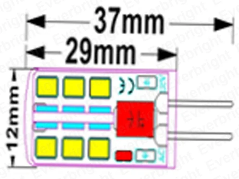 10 шт./партия Светодиодный лампа G4 SMD 2835 24 светодиодный s 5 W/AC 3 W/DC светодиодный лампы типа Корн 12 V 360 градусов возможность замены галлогеновой лампой