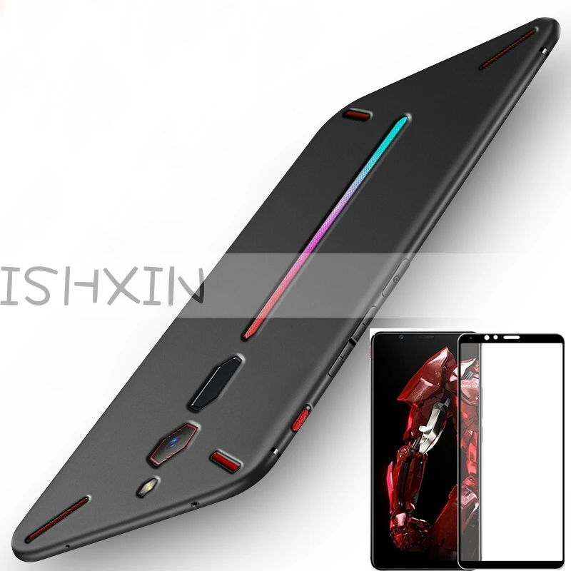 

Мягкий чехол из ТПУ для ZTE Nubia Red Magic 3 черный с полным покрытием из закаленного стекла для ZTE Nubia Red Magic 3