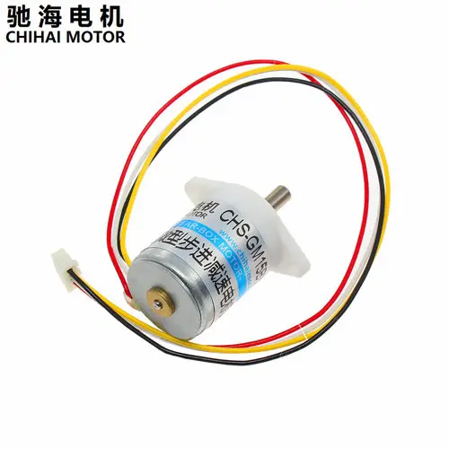 ChiHai мотор CHS-GM15BY 2 фазы 4 провода шагового двигателя, Шестерни двигатель 30 Ом DC 5,0 V интеллигентая(ый) полукруглой потайной головкой инструмент Робот Мотор