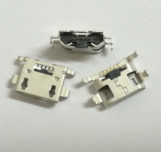 50 шт./лот micro mini USB разъем jack зарядное устройство женский зарядный порт док станция