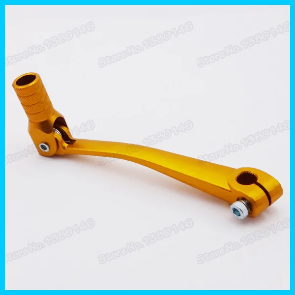 Золотой алюминиевый складной рычаг для коробки передач 50cc 110cc 125cc 140cc Pit Dirty Bike Atv Quad