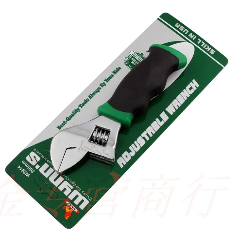 

High quality adjustable wrench 150mm with scale wrench Nickel alloy car repair tool nut screw tool ferramentas manuais