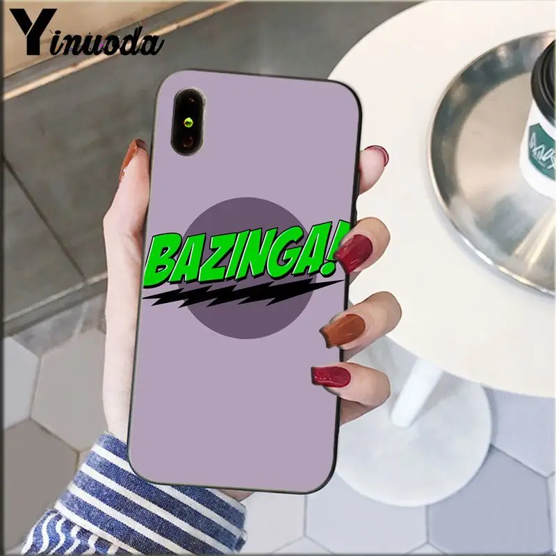 A2 Yinuoda Bazinga The Big Bang Theory ТВ шоу Coque Оболочка Чехол для телефона для iPhone 5 5Sx 6 7 7plus 8 8Plus X XS MAX XR - Цвет: A2