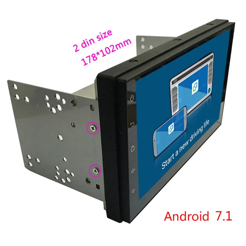 7 дюймов 2DIN Android 1 Автомобильный мультимедийный плеер gps навигатор HD Реверсивный