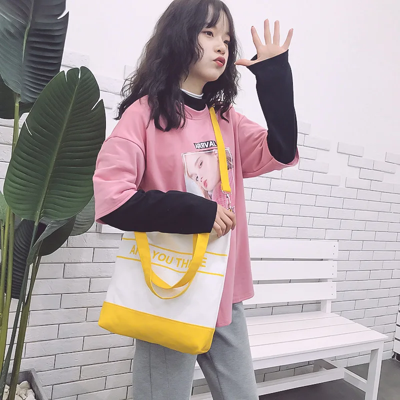 Холщовая Повседневная Сумка тоут для женщин саквояж на плечо через дорожный