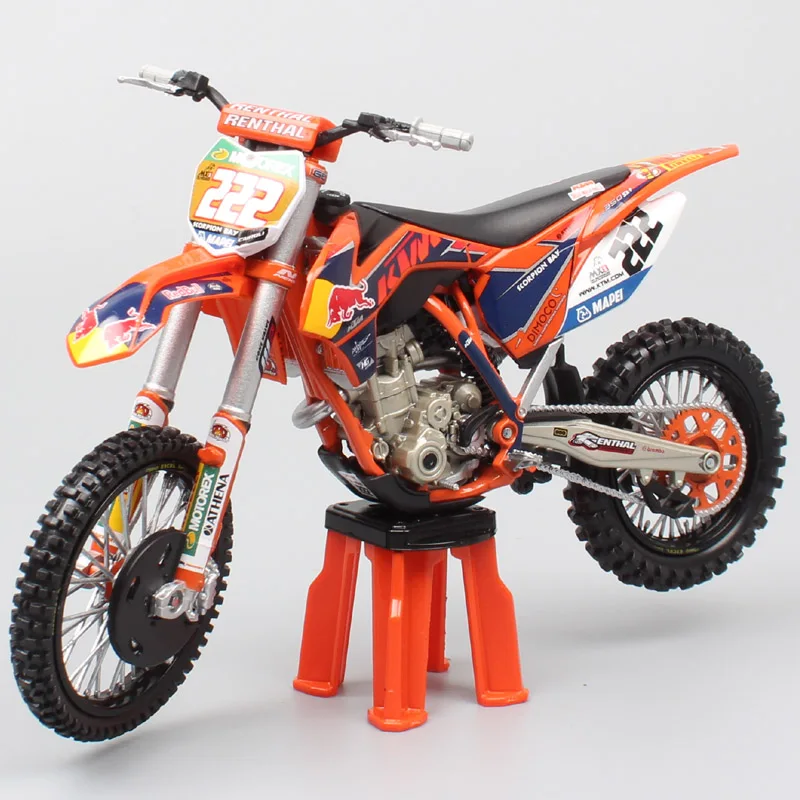 1/12 KTM 350 SXF SX-F мотоциклистов 222 Tony Cairoli MX1 масштабная модель мотоцикла под давлением Миниатюрная модель redbull и автомобиль игрушки автомобили