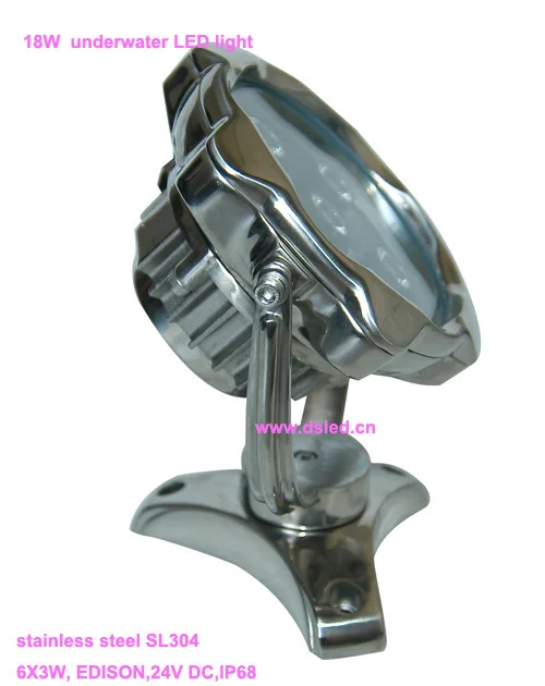 

IP68,DMX compitable,high power 18W outdoor RGB underwater LED light,RGB LED pool light,24V DC, DS-10-9-18W-RGB,6X3W RGB 3in1