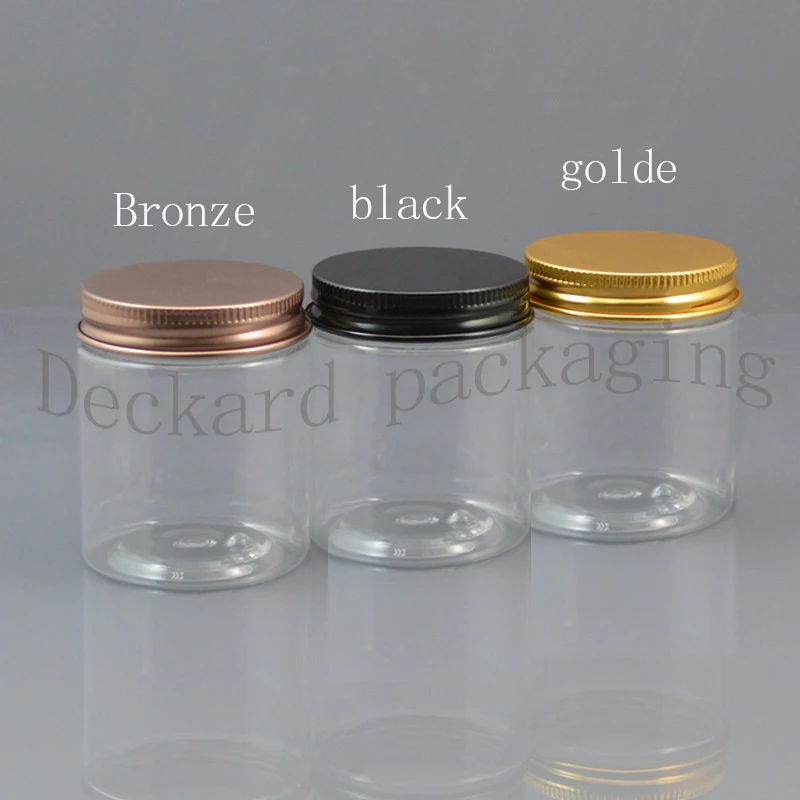 50 шт. 80 г пустая прозрачная алюминиевая крышка контейнер для крема ПЭТ Крем банка