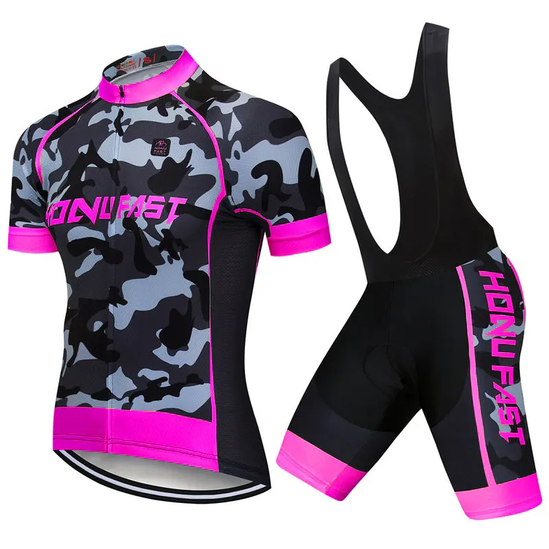 Bib cycling set Камуфляжная одежда для велоспорта мужская летняя велосипедная одежда для трекинга велосипедная одежда/короткий рукав Велоспорт Джерси наборы Ropa Ciclismo maillot - Цвет: Bib cycling set