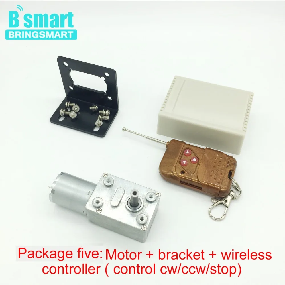 Электродвигатель постоянного тока Bringsmart 12 24 В 6 210 об./мин.|reduction box|dc worm gear motorworm motor |