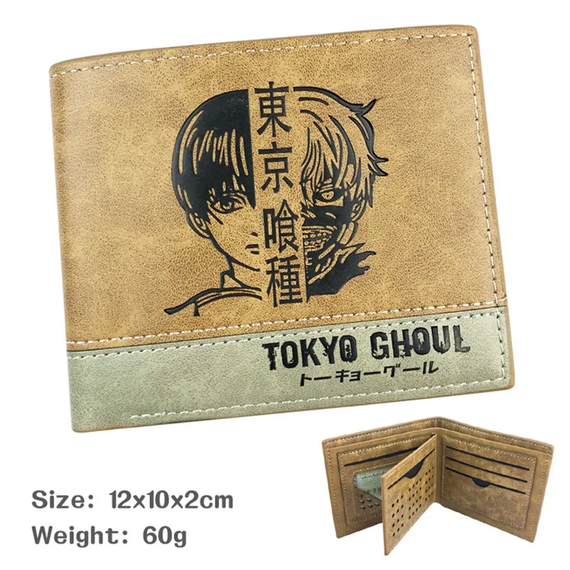 

Tokyo Ghoul Kaneki Ken Anime Cartoon Men Wo Boys Girls Short Leather Bi Fold Wallet Purse Money Holder