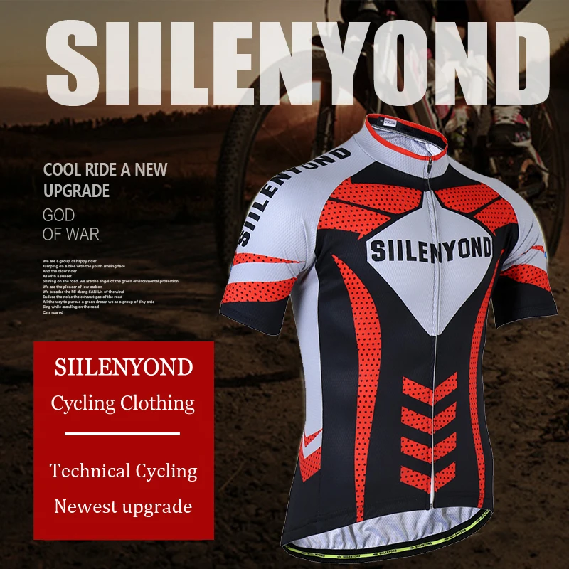 SIILENYOND Велоспорт Джерси Mtb езда на велосипеде Набор велосипедная одежда Roupa Ciclismo