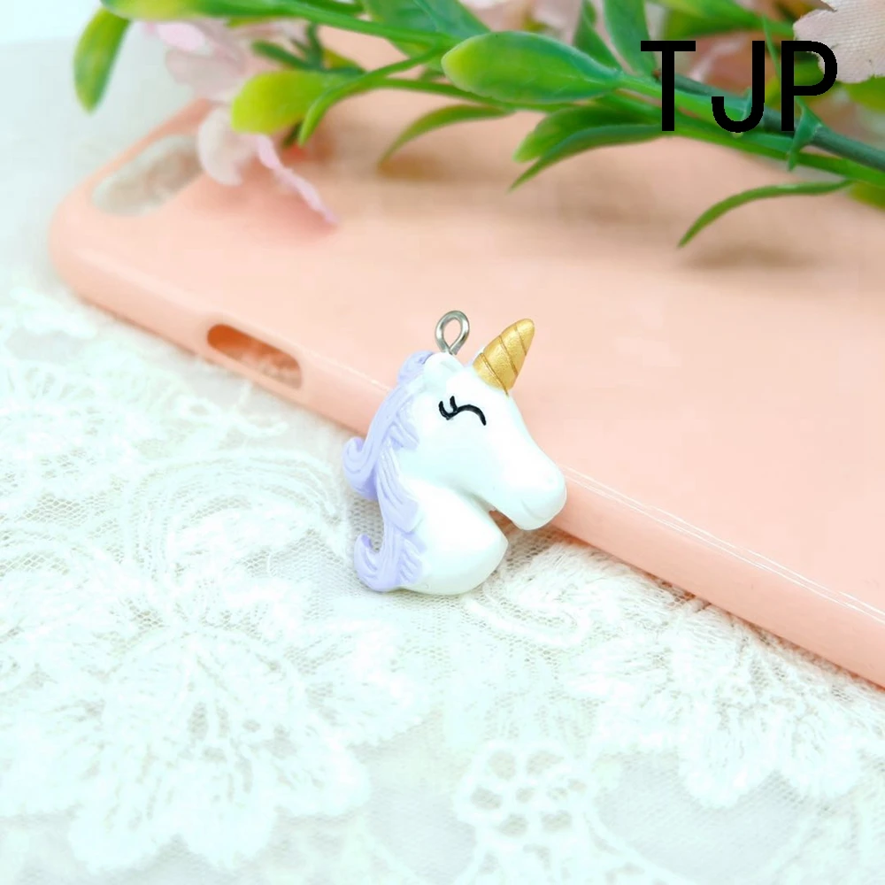 Kawaii Colorful Unicorn Charms Pendants for DIY decoration bracelets necklace earring key chain Jewelry Making | Украшения и