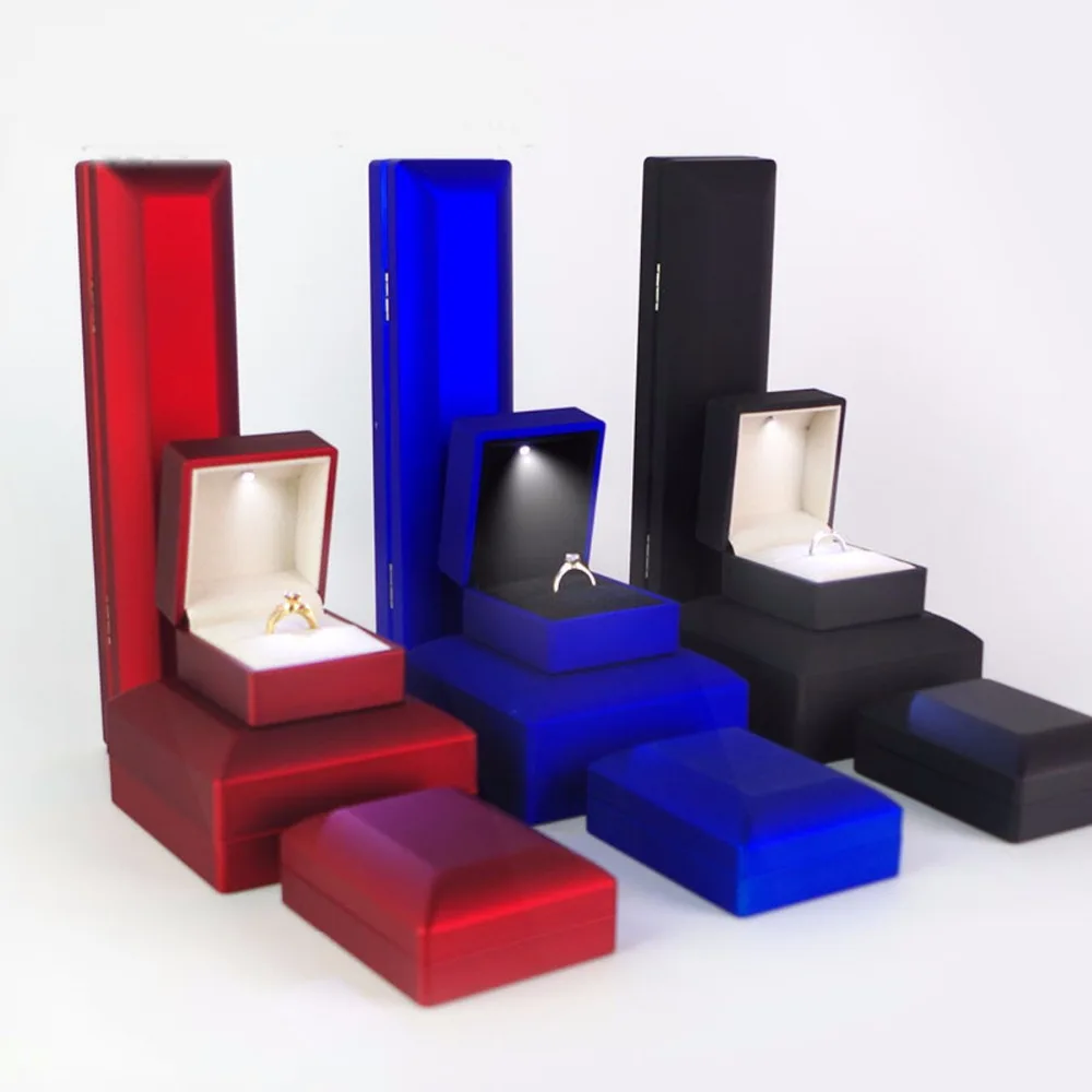 Шкатулка для обручального кольца светодиодный светильник лаковая шкатулка