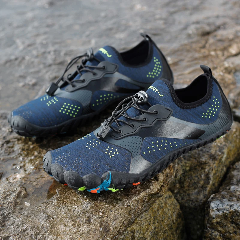 Мужская обувь с пятью пальцами летние пляжные сандалии легкие мужские туфли для