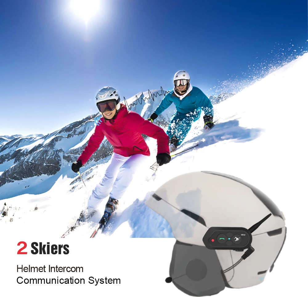 EJEAS SKI10 1200 м Bluetooth горнолыжный шлем гарнитура для внутренней телефонной связи с