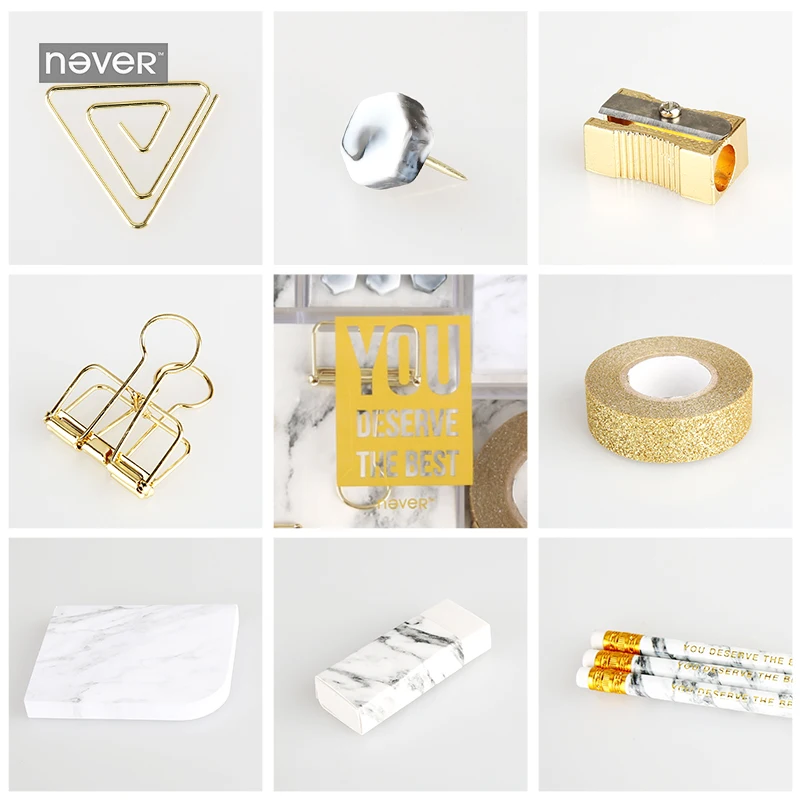 Никогда не мрамор зерна Канцелярские подарочный набор точилка для карандашей