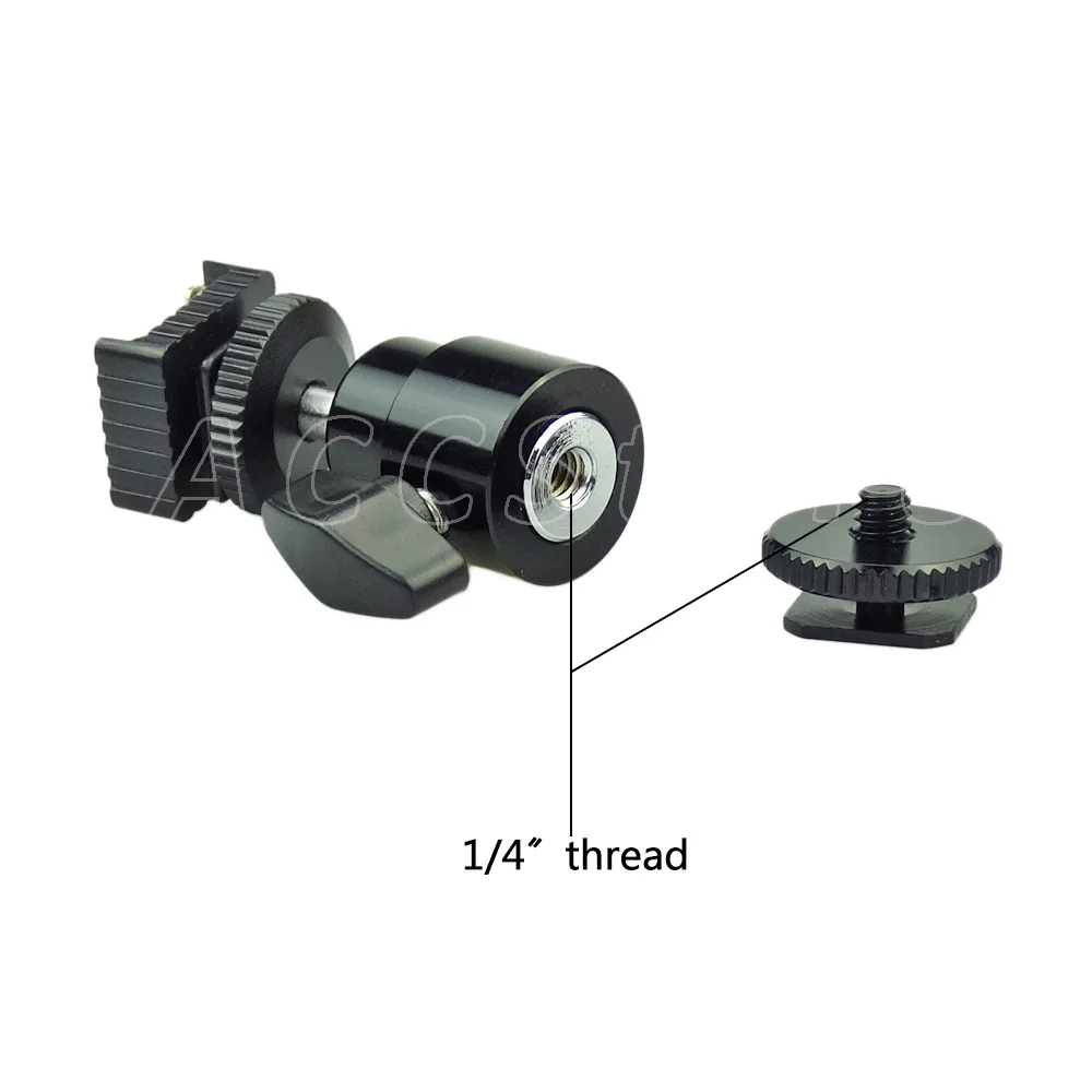 Адаптер для горячего башмака поворот на 360 градусов с разъемом и основанием