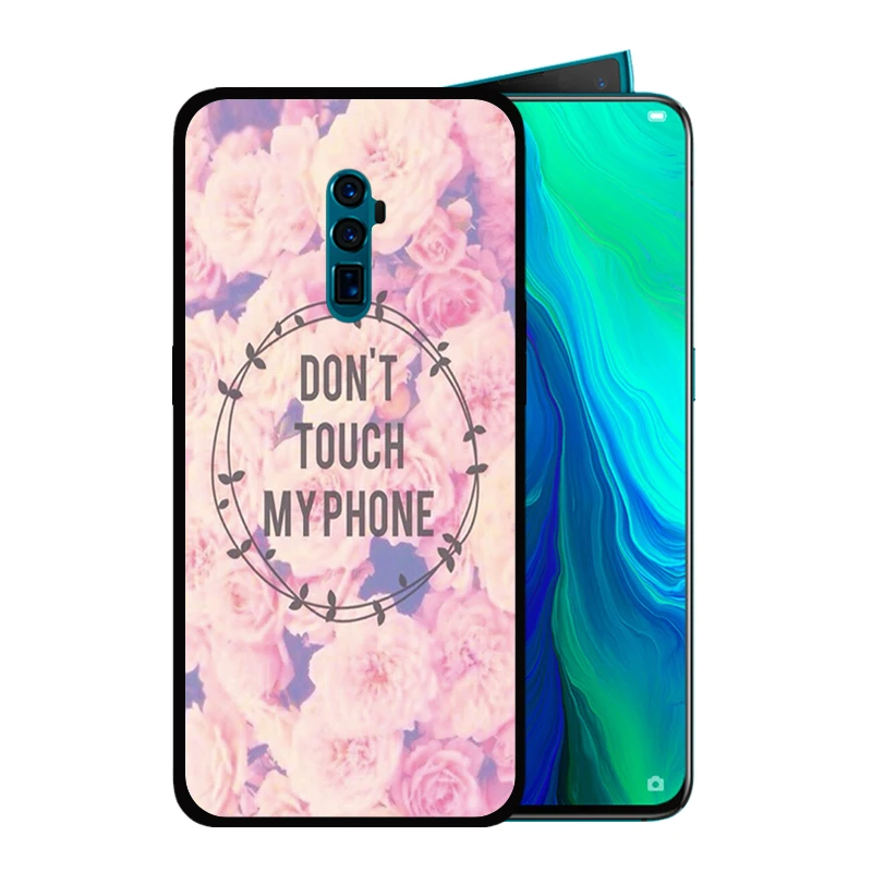 Мягкий силиконовый чехол черного цвета для OPPO Reno 10x zoom Reno2 2 Z R17 R15 R11 Plus 9S R15X K3 K1 Don't