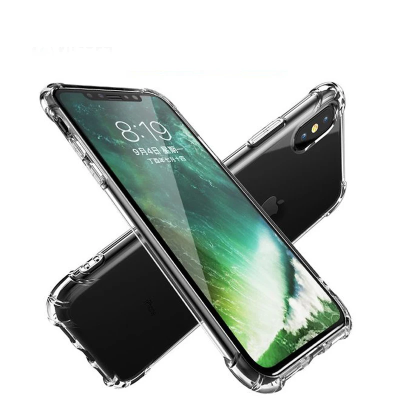 TPU чехол для iPhone XS Max мягкий прозрачные тонкие чехлы MAX XR X 7 PLUS 8 6S Чехол кристально