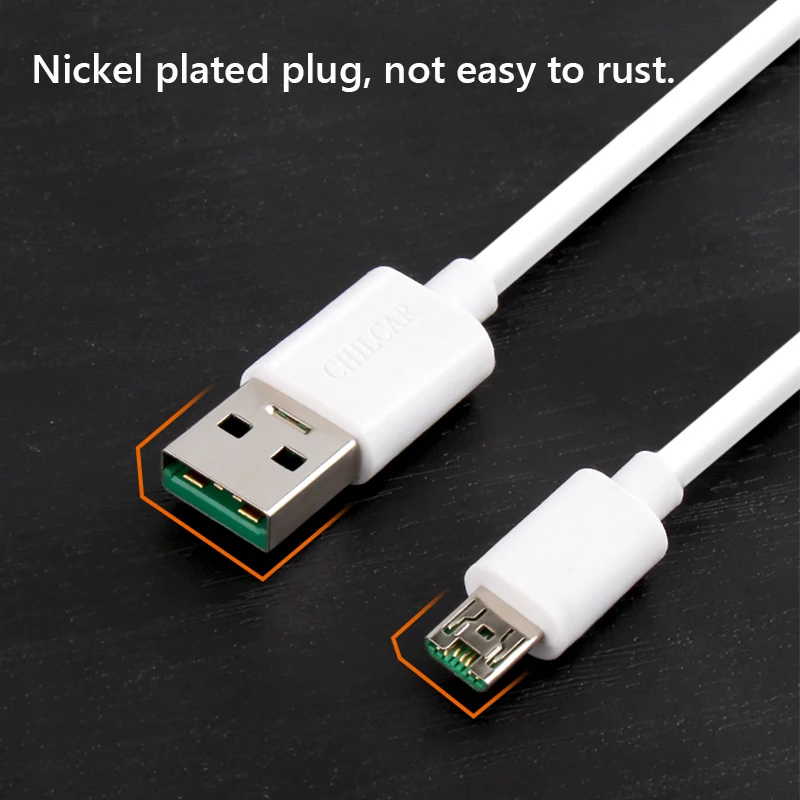 Micro USB телефонный кабель 7 pin 4A Быстрая зарядка передача данных 2 в 1 шнур для Oppo R 7S 9