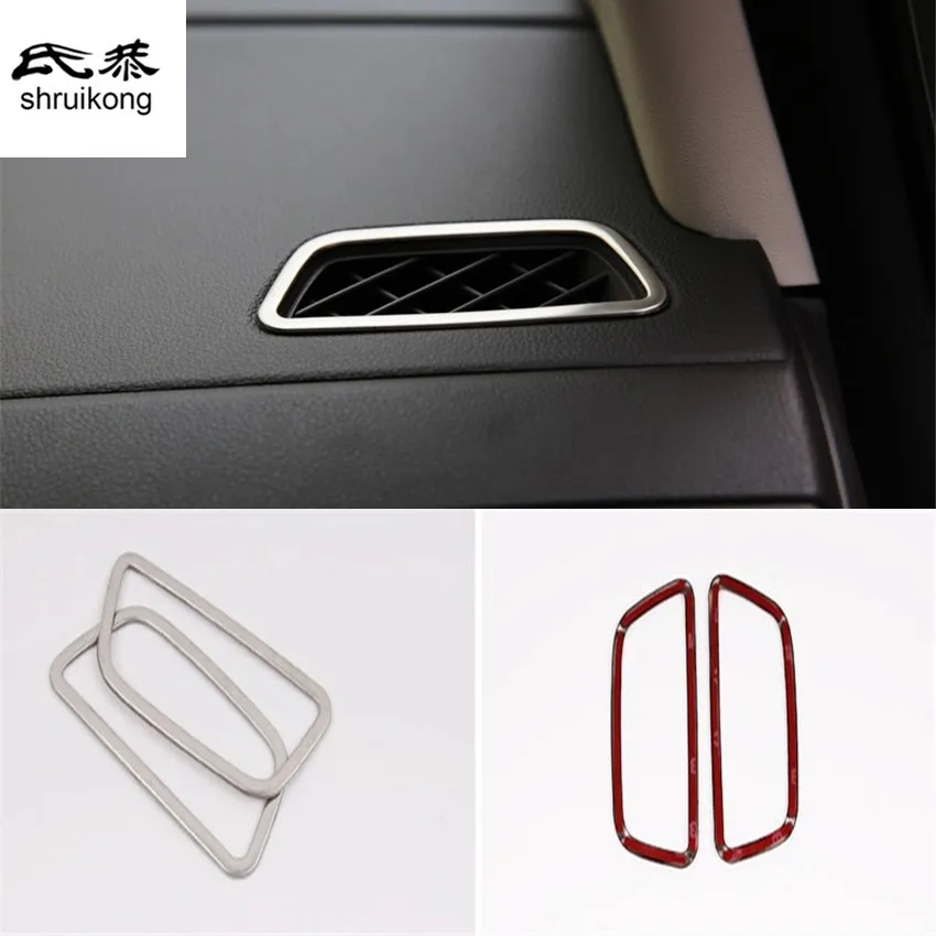 

2PCS/Lot Car Stickers Stainless Steel Material Above Air-conditioning Outlet Decoration Cover for 2012-2016 Honda CR-V CRV CR V