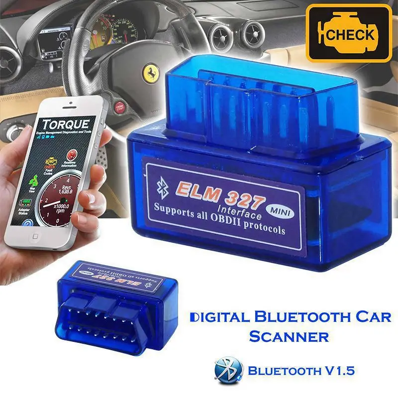 VicTsing Super Mini OBD2 ELM327 Bluetooth Автомобильный сканер Torque Android инструмент для