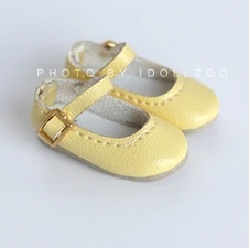 yellow 1 пара 30 см Blyth обувь для кукол милые макароны Цвет Классическая кожаная обувь для MMK, Azone, Lati, Holala, OB24 куклы - Цвет: yellow